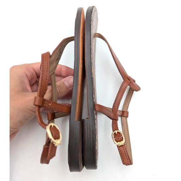 Sam Edelman Gigi Signet Sandal Women's Ankle Strap Brown Size US5M EU35 - Picture 10 of 12